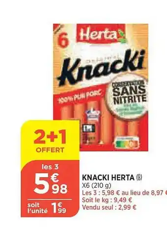 Bi1 Knacki herta offre