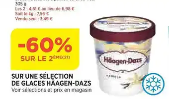 Bi1 Glaces häagen-dazs offre