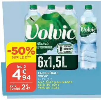 Bi1 Eau minérale volvic offre