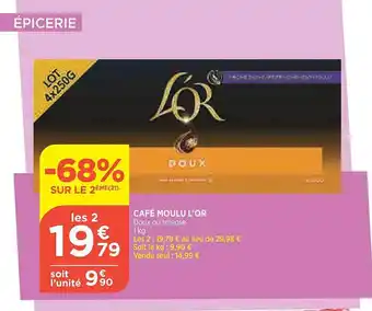 Bi1 Café moulu l'or offre