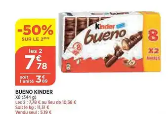 Bi1 Bueno kinder offre