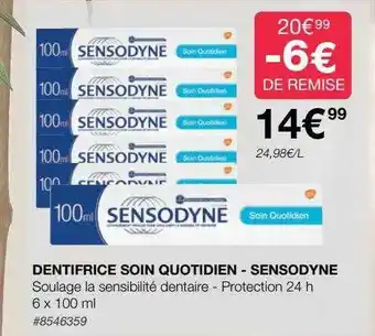 Costco Dentifrice soin quotidien - sensodyne offre