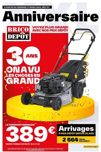 Brico Dépôt La tondeuse thermique titan offre