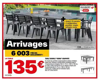 Brico Dépôt Table double offre