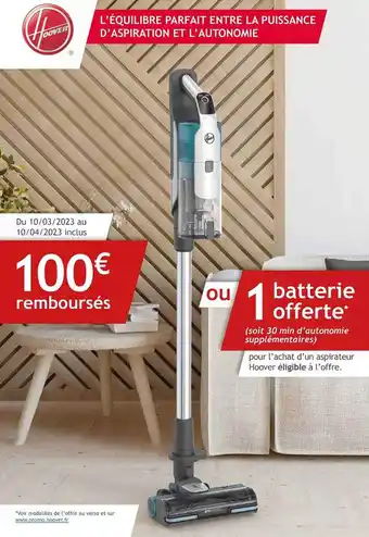 Boulanger Aspirateur hoover offre