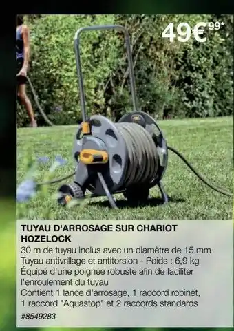 Costco Tuyau d'arrosage sur chariot hozelock offre