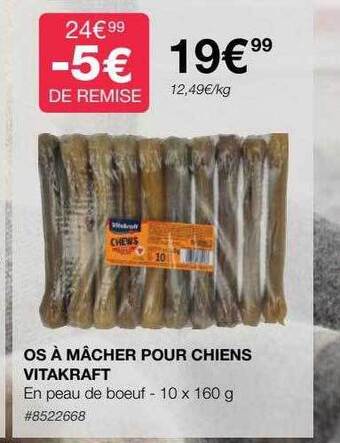 Costco Os à mâcher pour chiens vitakraft offre
