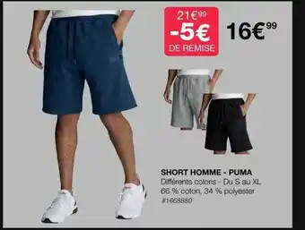 Costco Short homme - puma offre