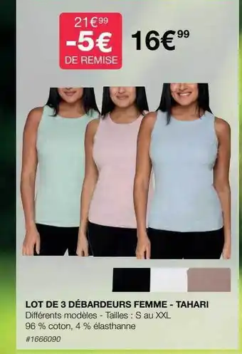 Costco Lot de 3 débardeurs femme - tahari offre