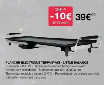 Costco Planche électrique teppanyaki - little balance offre