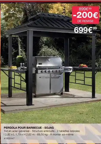 Pergola pour barbecue - sojab
