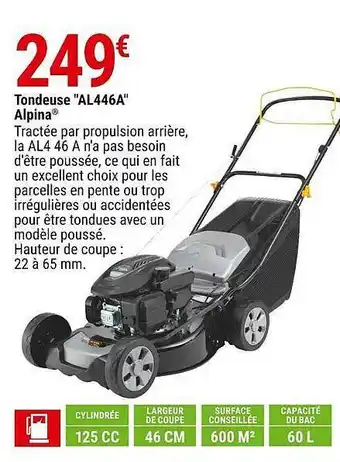Gamm vert Tondeuse offre