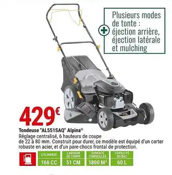 Gamm vert Tondeuse offre