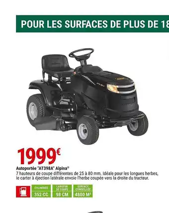 Gamm vert Autoportée offre