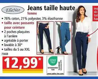 Norma Jeans taille haute femme ellenor offre