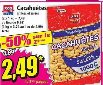 Norma Cacahuètes grillées et salées xox group offre