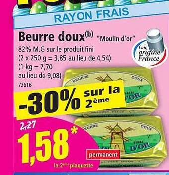 Norma Beurre doux offre