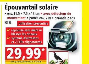 Norma Épouvantail solaire offre