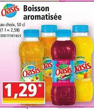 Boisson aromatisée oasis