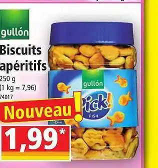Norma Biscuits apéritifs gullón offre