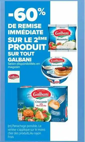 Carrefour Market Galbani offre