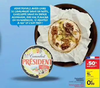 Carrefour Market Camembert président offre