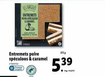 Entremets poire spéculoos & caramel