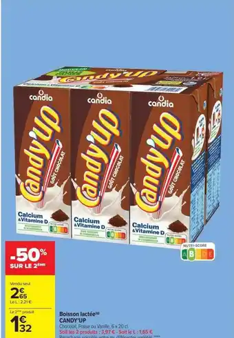 Carrefour Market Boisson lactée candy'up offre