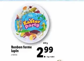 Bonbon forme lapin