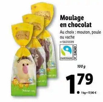 Lidl Moulage en chocolat favorina offre