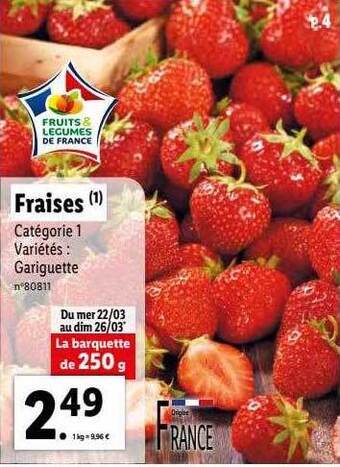 Lidl Fraises offre