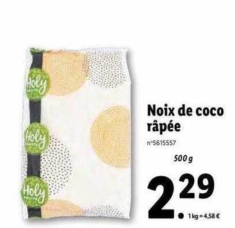 Lidl Noix de coco râpée offre
