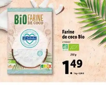 Lidl Farine de coco bio offre