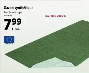 Lidl Gazon synthétique offre