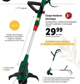 Lidl Coupe-bordures électrique offre