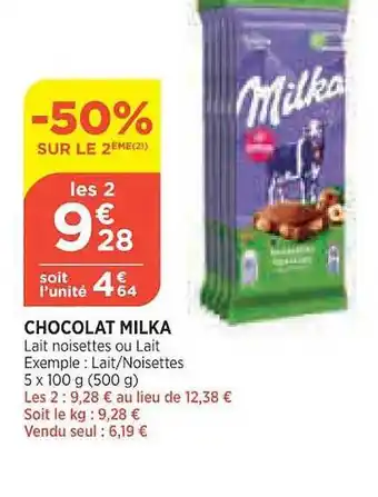 Chocolat milka