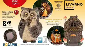 Lidl Lampe solaire décorative livarno home offre