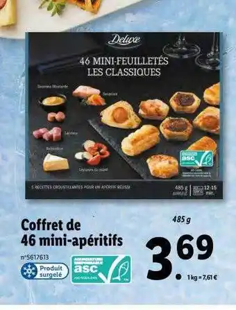 Coffret de 46 mini-apéritifs deluxe