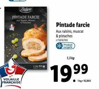 Lidl Pintade farcie deluxe offre