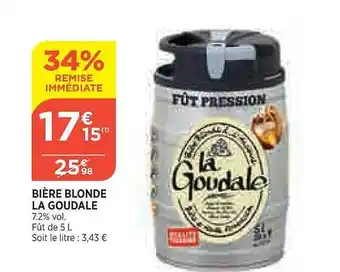 Maximarché Bière blonde la goudale offre