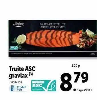 Truite asc gravlax deluxe