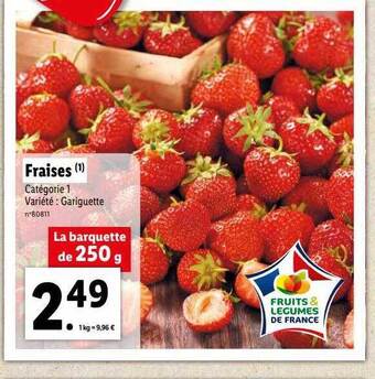 Lidl Fraises offre