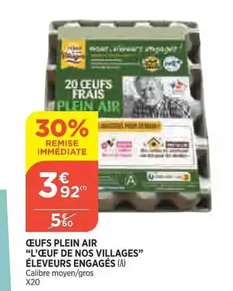 Maximarché Œufs plein air offre