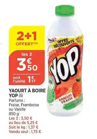 Yaourt à boire yop