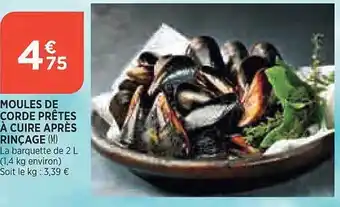 Maximarché Moules de corde prêtes à cuire après rinçage offre