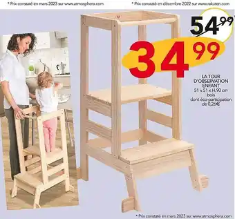 Stokomani La tour d'observation enfant offre