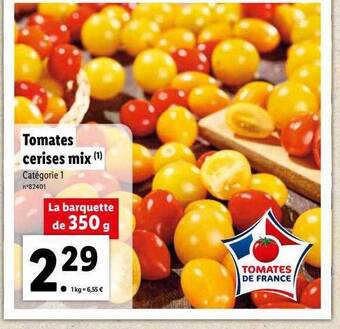 Lidl Tomates cerises mix offre