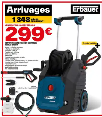 Brico Dépôt Nettoyeur haute pression electrique 160 bar 2400w offre