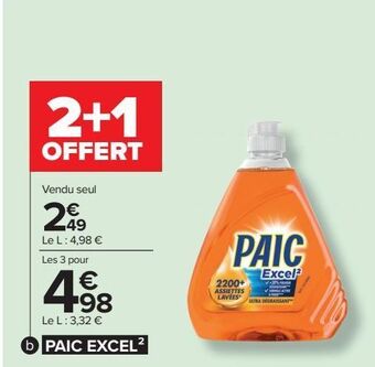 Carrefour Liquide vaisselle paic excel offre
