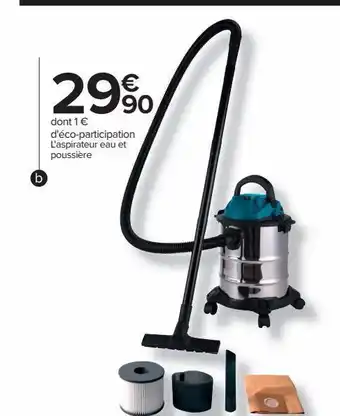 Carrefour Aspirateur eau et poussière offre